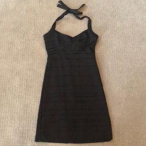 Black BCBG maxazria halter dress